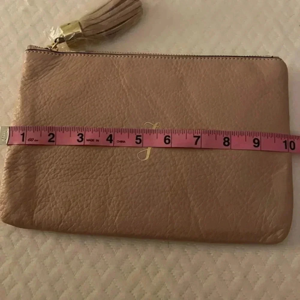 G.I.L.I Light Pink Monogramed “J” Wristlet - Picture 3 of 4